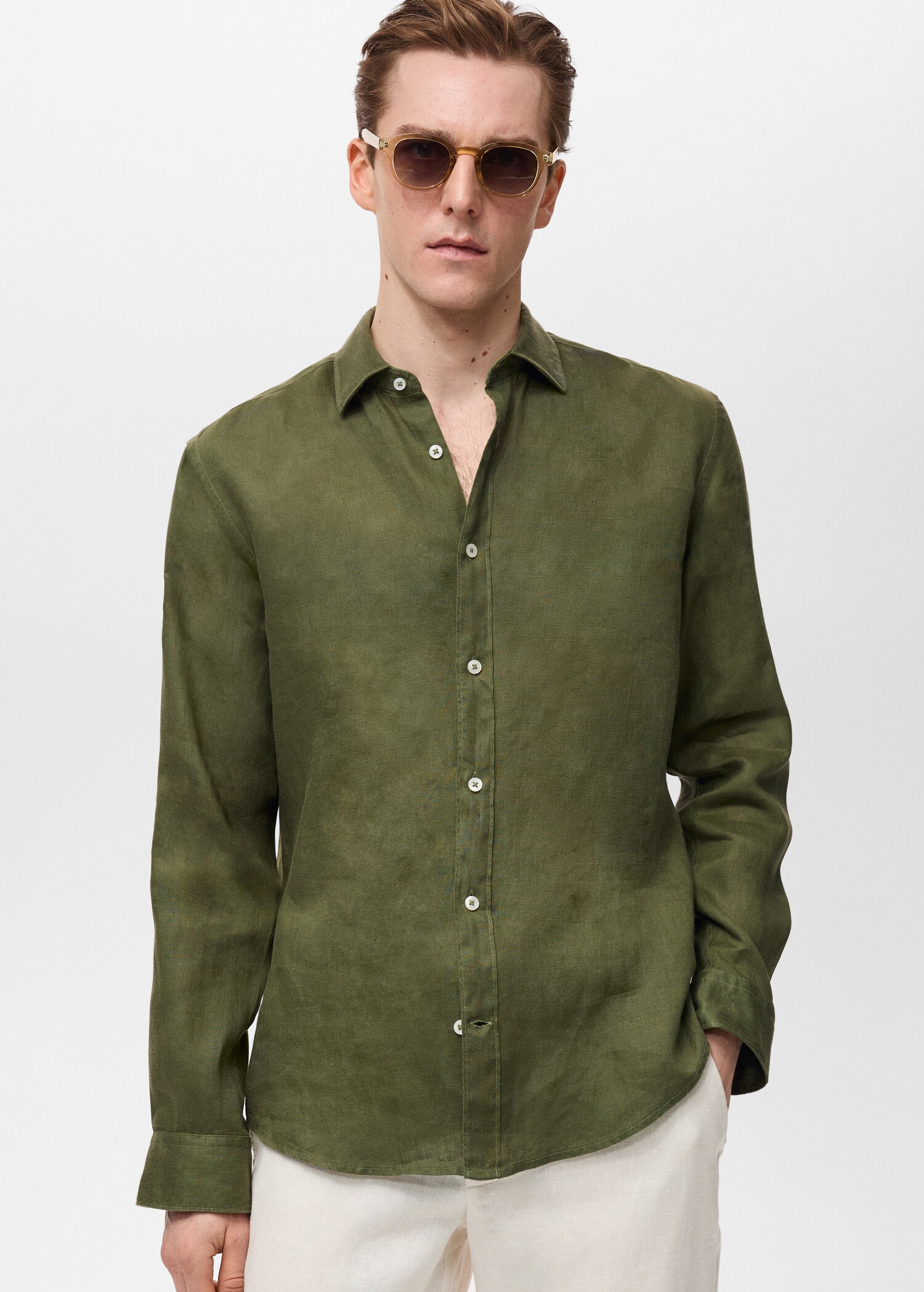 Camisa 100% lino - Plano medio