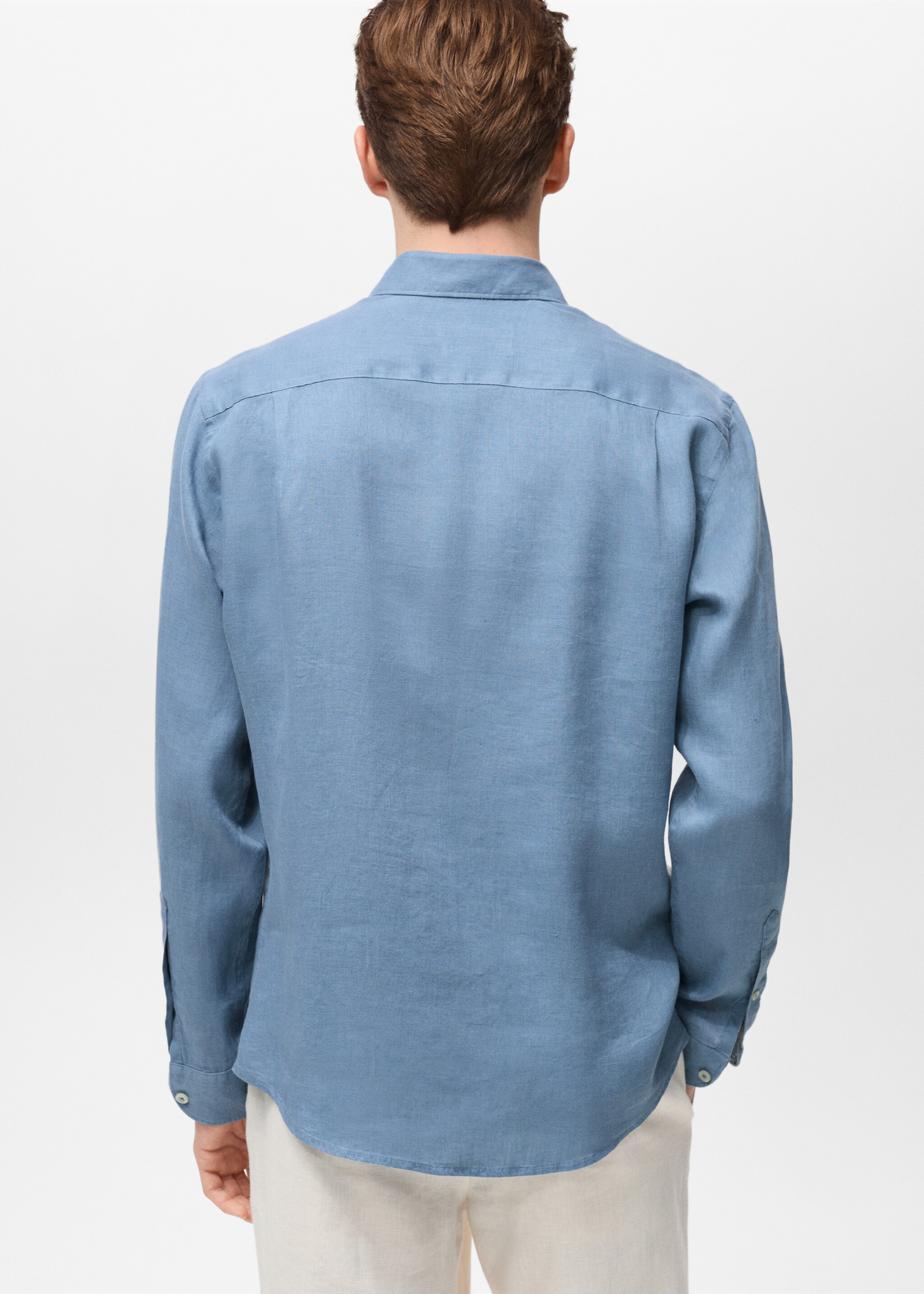 Linen 100% shirt - Reverse of the article