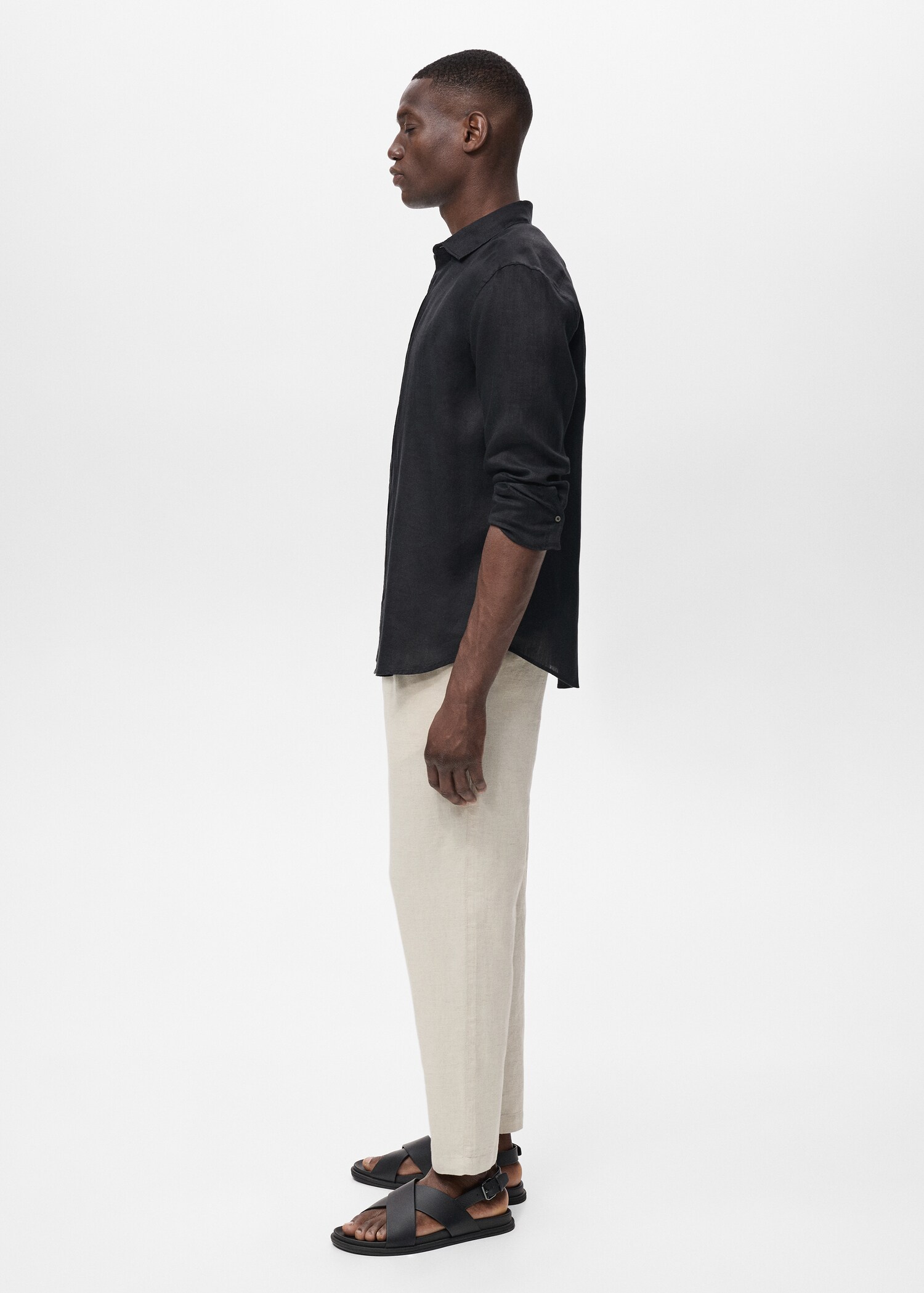 Linen 100% shirt - Details of the article 4