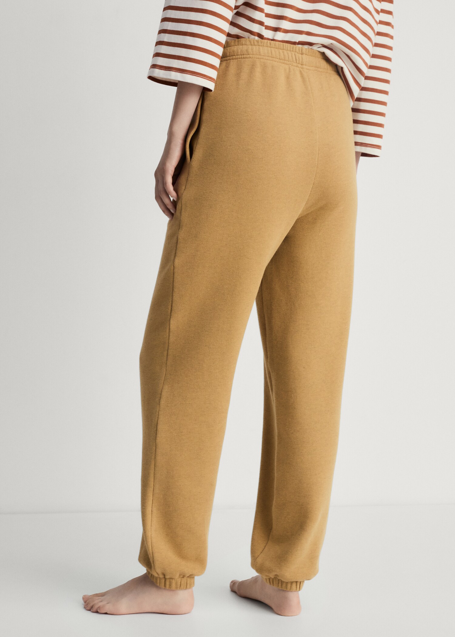 Heather fleece cotton trousers - Reverse of the article