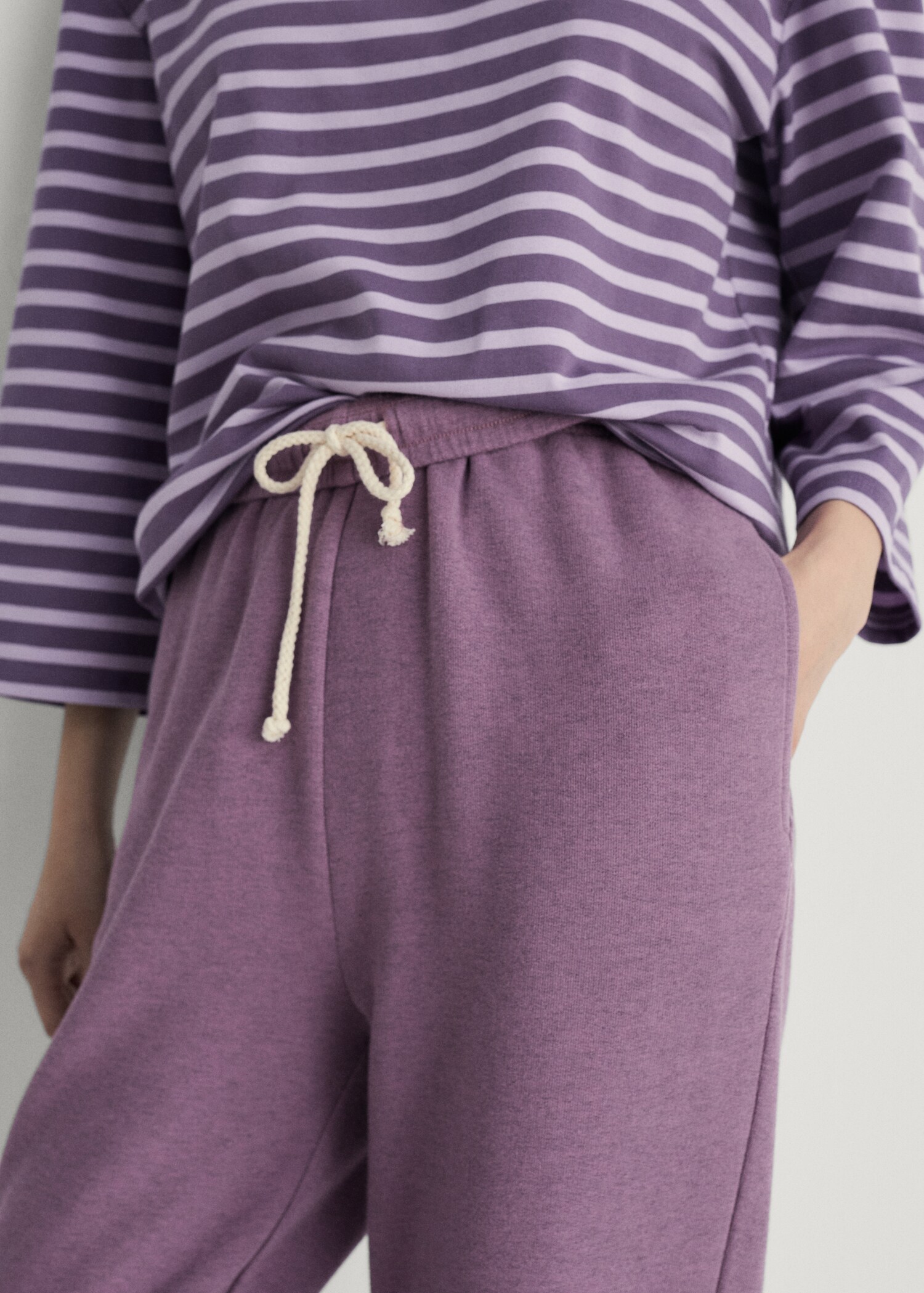 Heather fleece cotton trousers - Details of the article 4