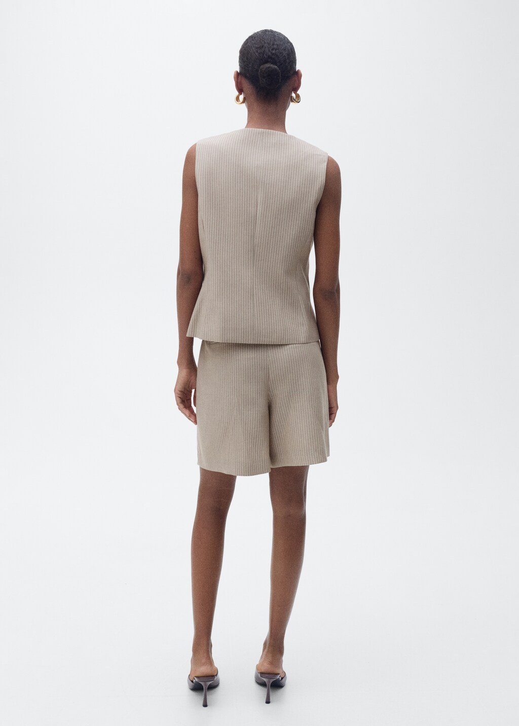 Striped suit bermuda shorts