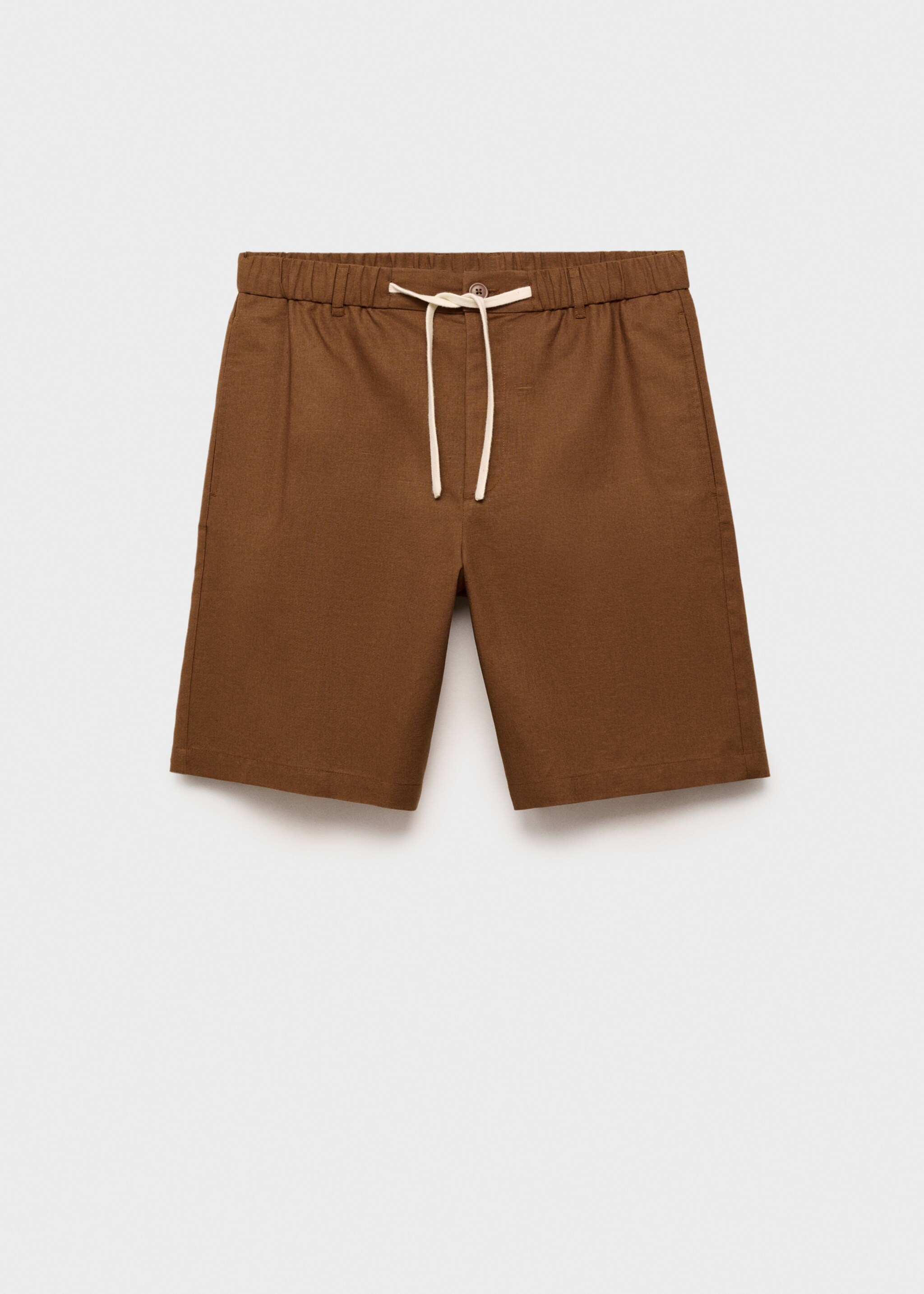 Cotton-linen blend bermuda shorts - Article without model