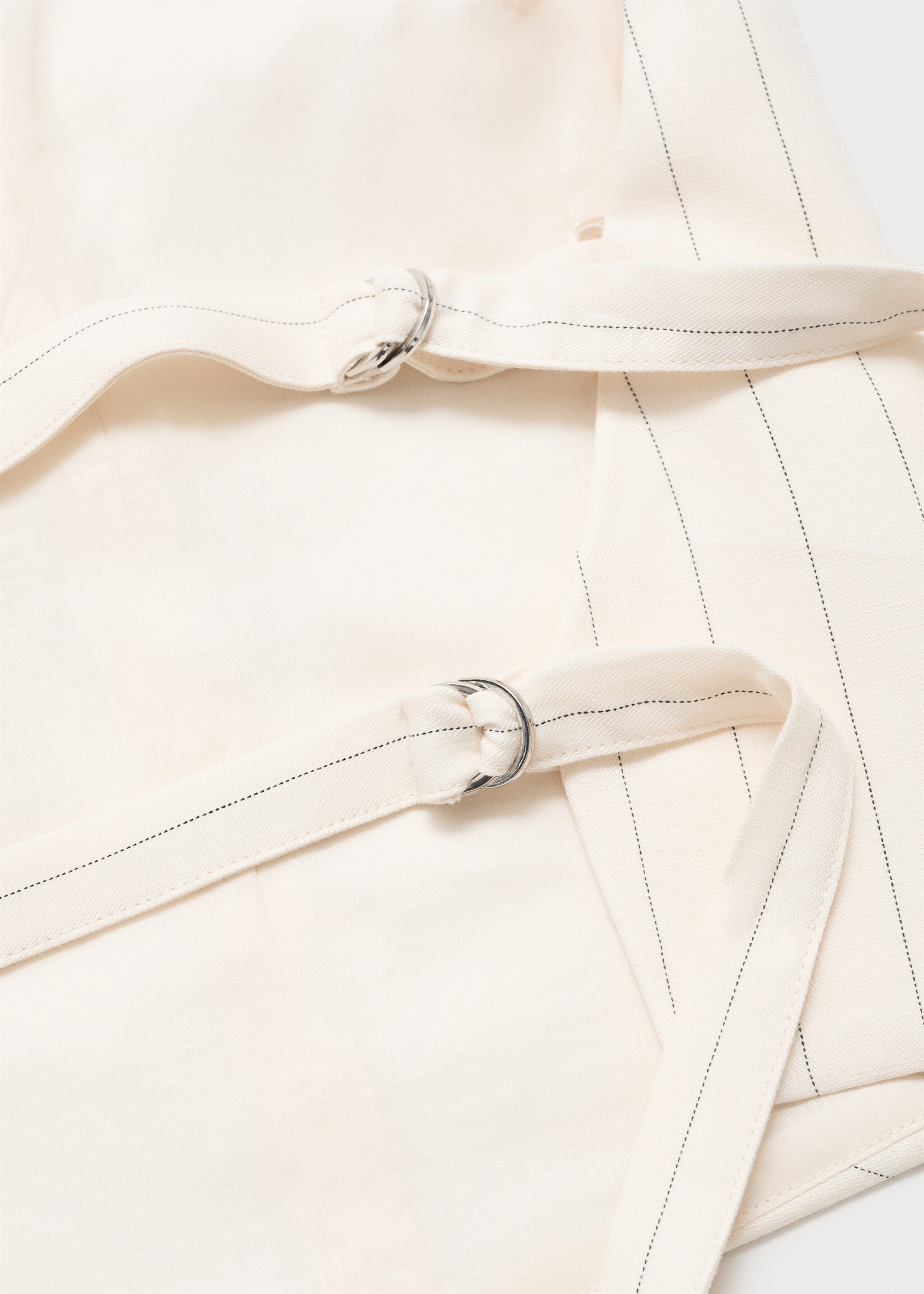 Top halter rayas mezcla lino - Detalle del artículo 8