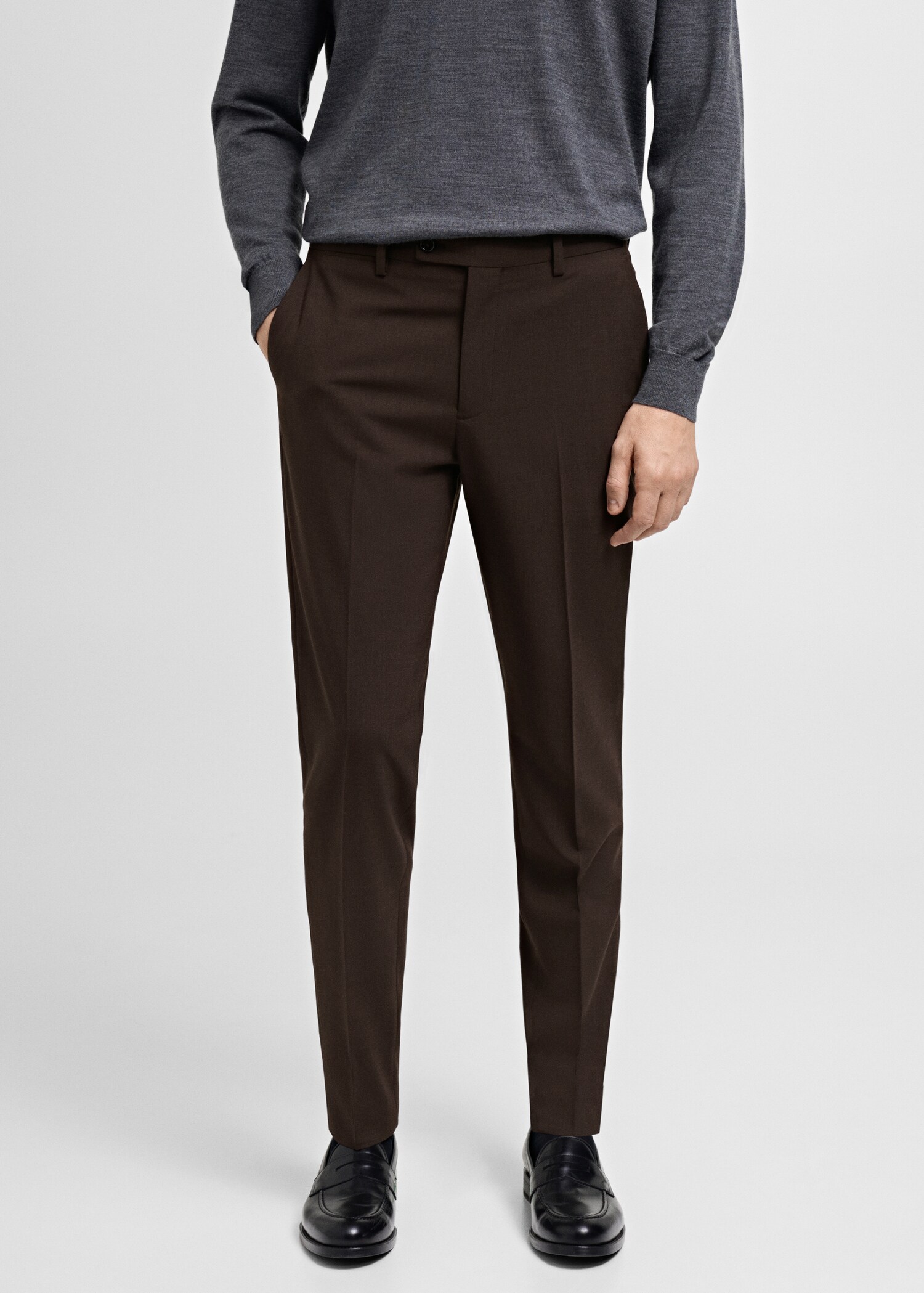 Turin 100% wool suit pants - Medium plane