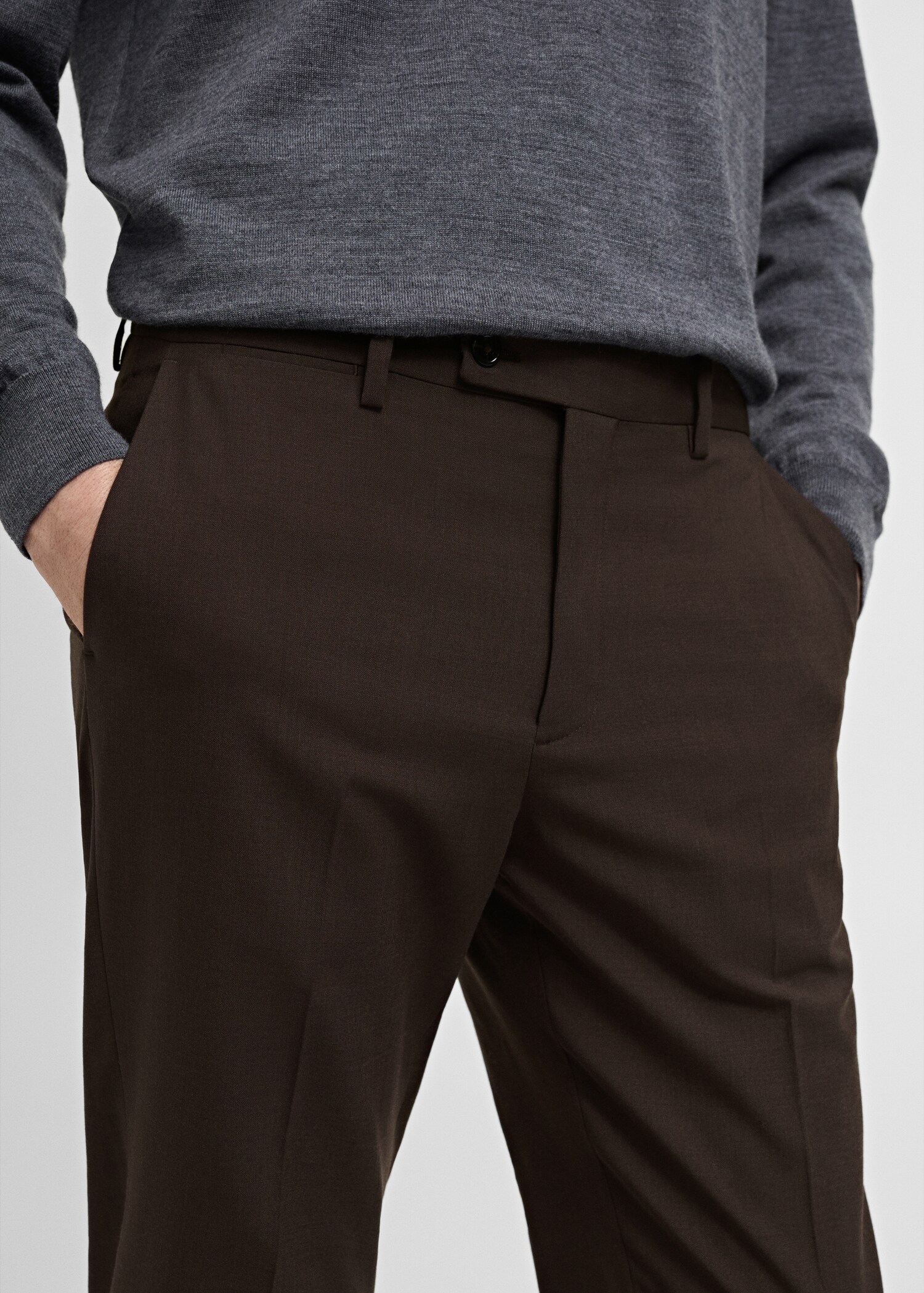 Turin 100% wool suit pants - Details of the article 1