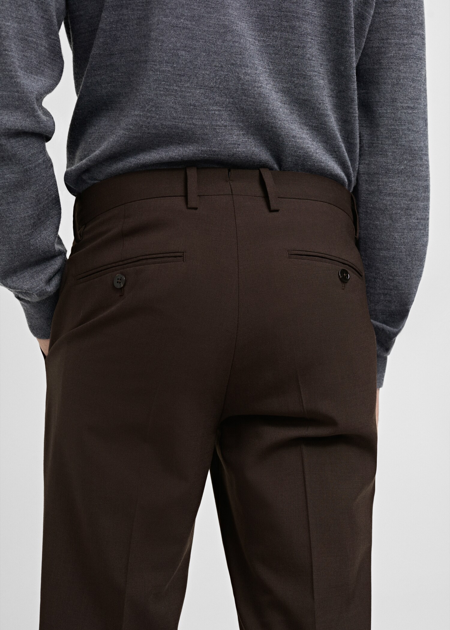 Turin 100% wool suit pants - Details of the article 3