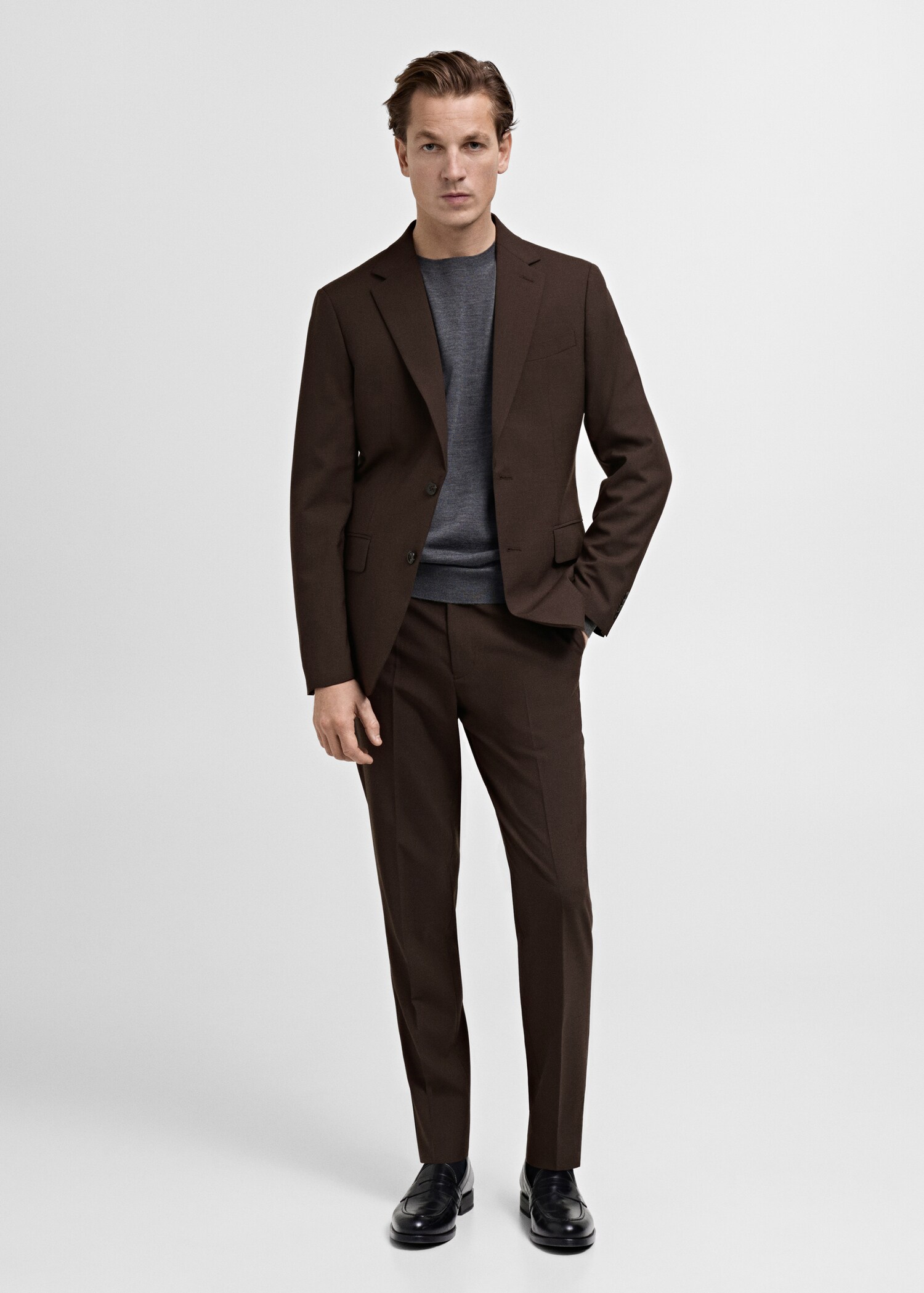 Turin 100% wool suit pants - General plane