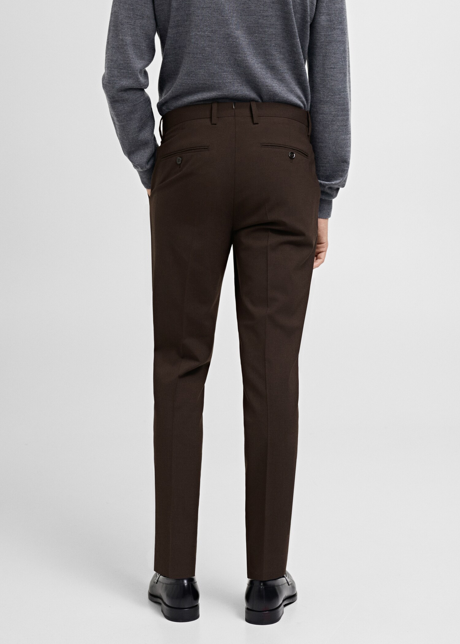 Turin 100% wool suit pants - Reverse of the article