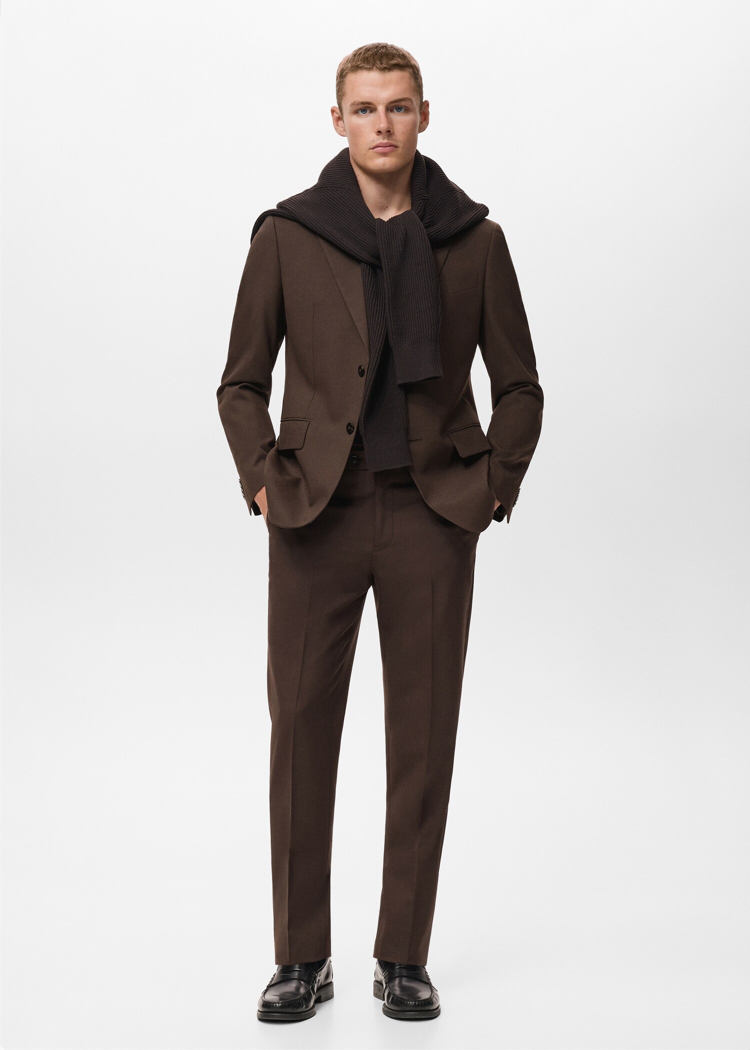 Turin 100% wool suit trousers - General plane