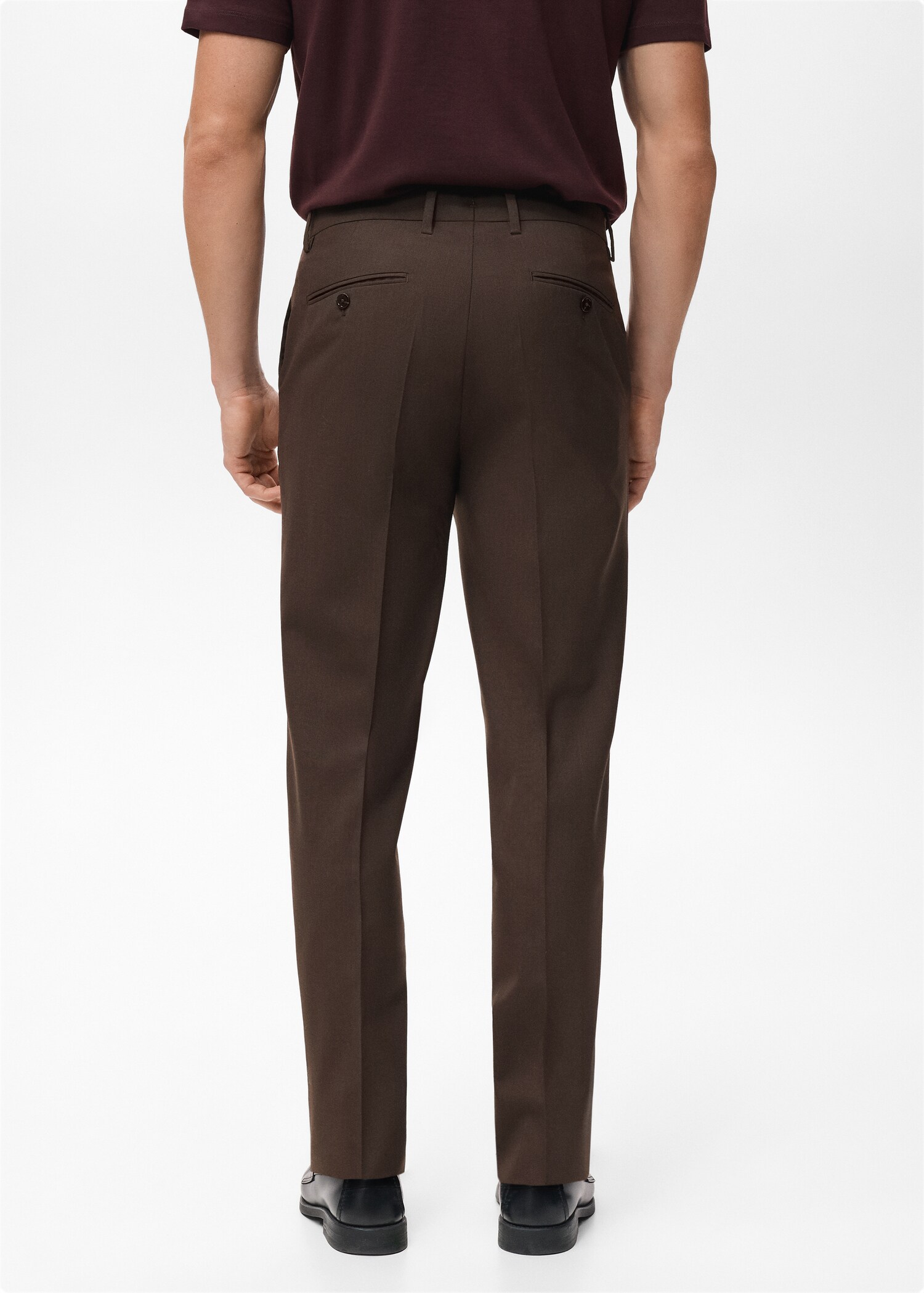 Turin 100% wool suit trousers - Reverse of the article