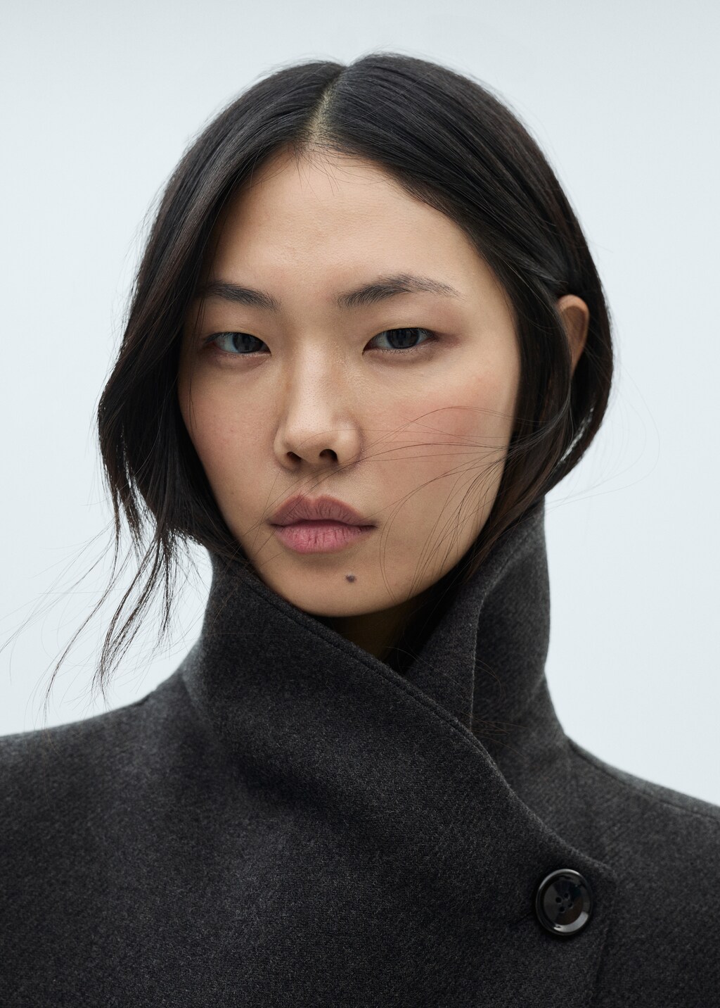 Woollen coat with belt