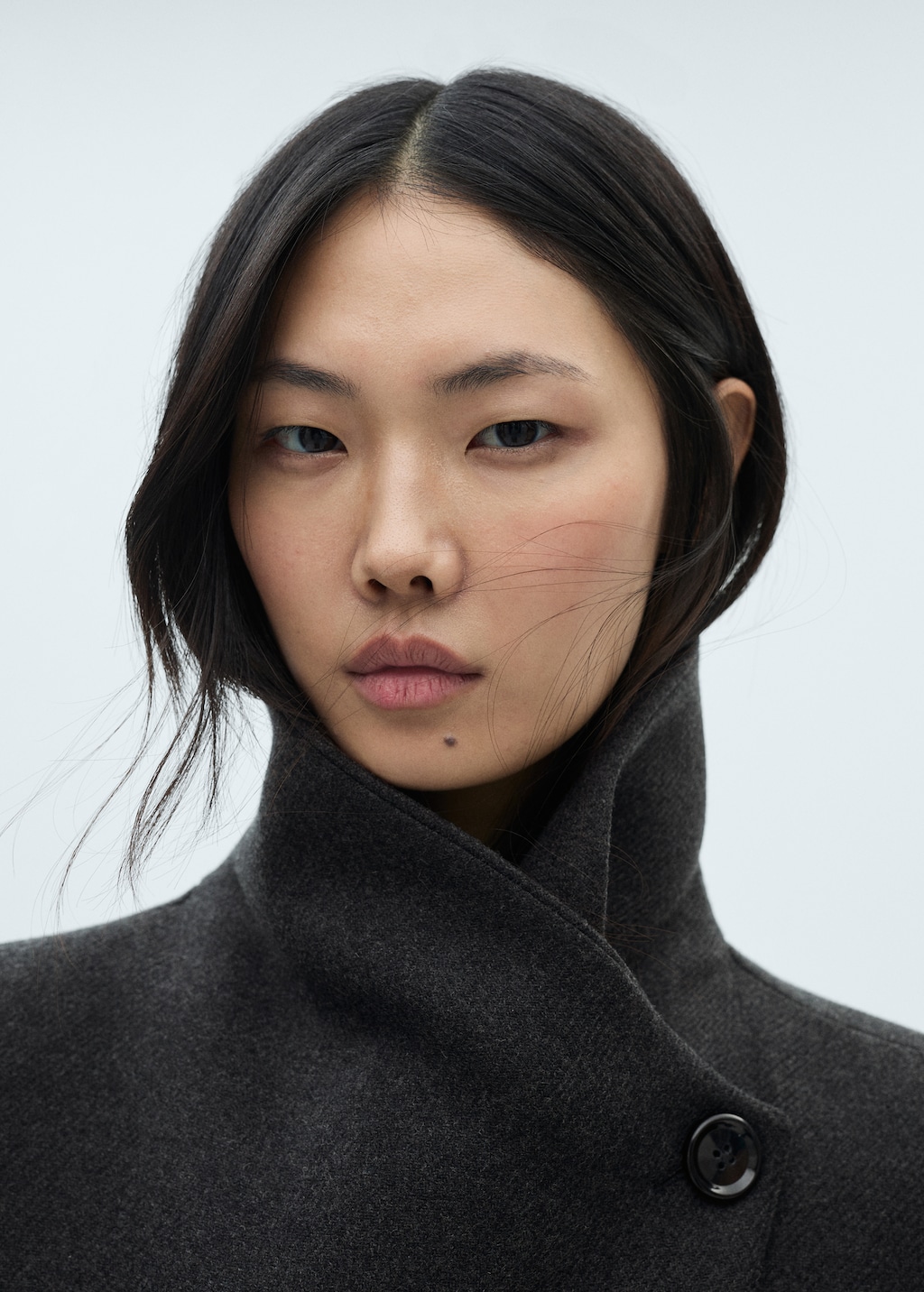 Woollen coat with belt