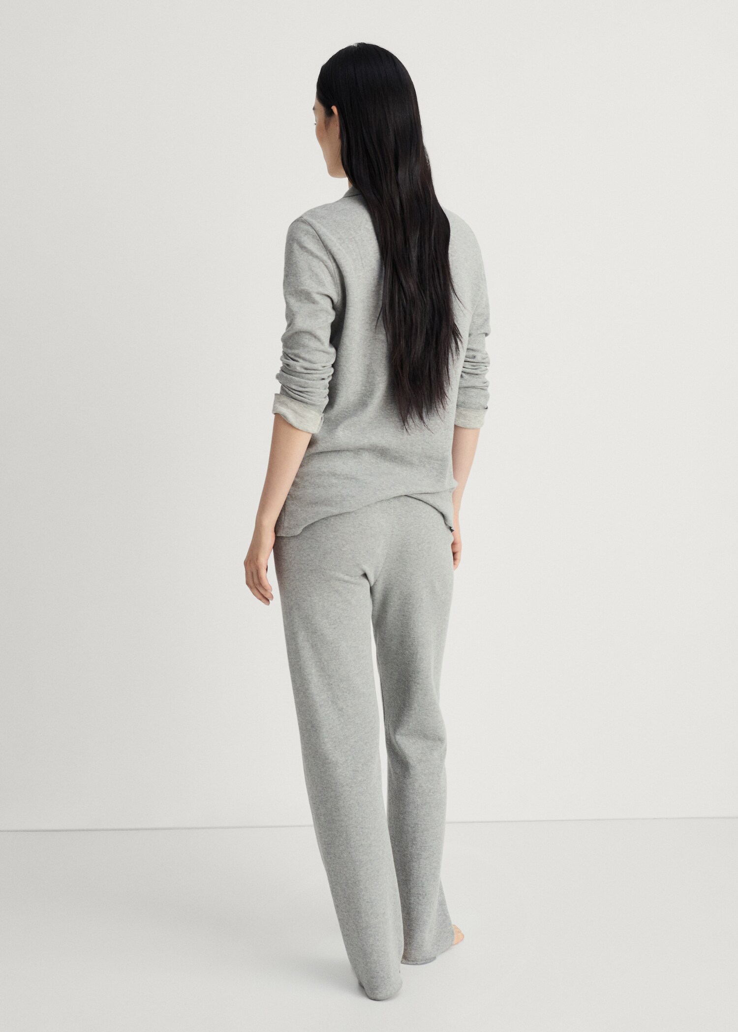 Double-face cotton trousers - Reverse of the article