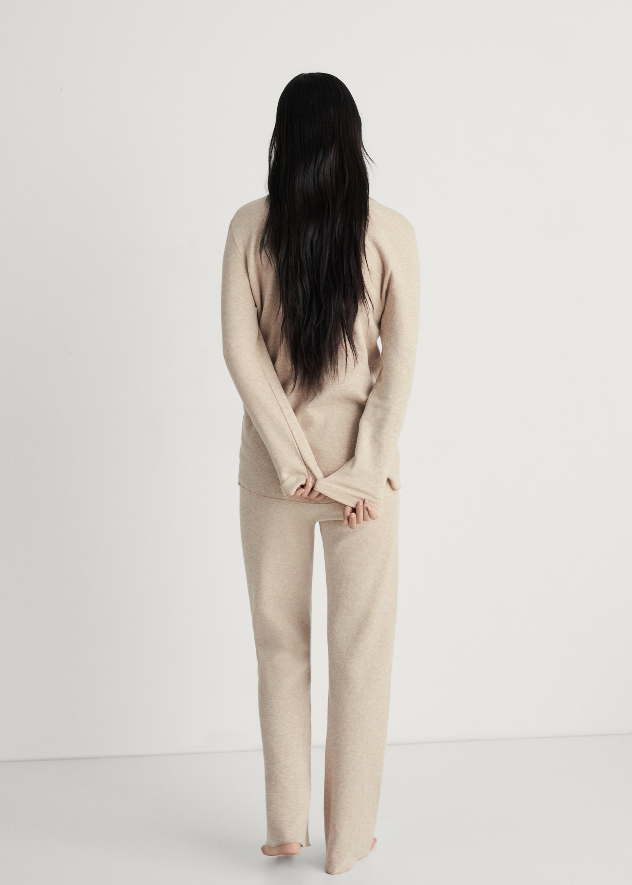 Double-face cotton trousers - Reverse of the article