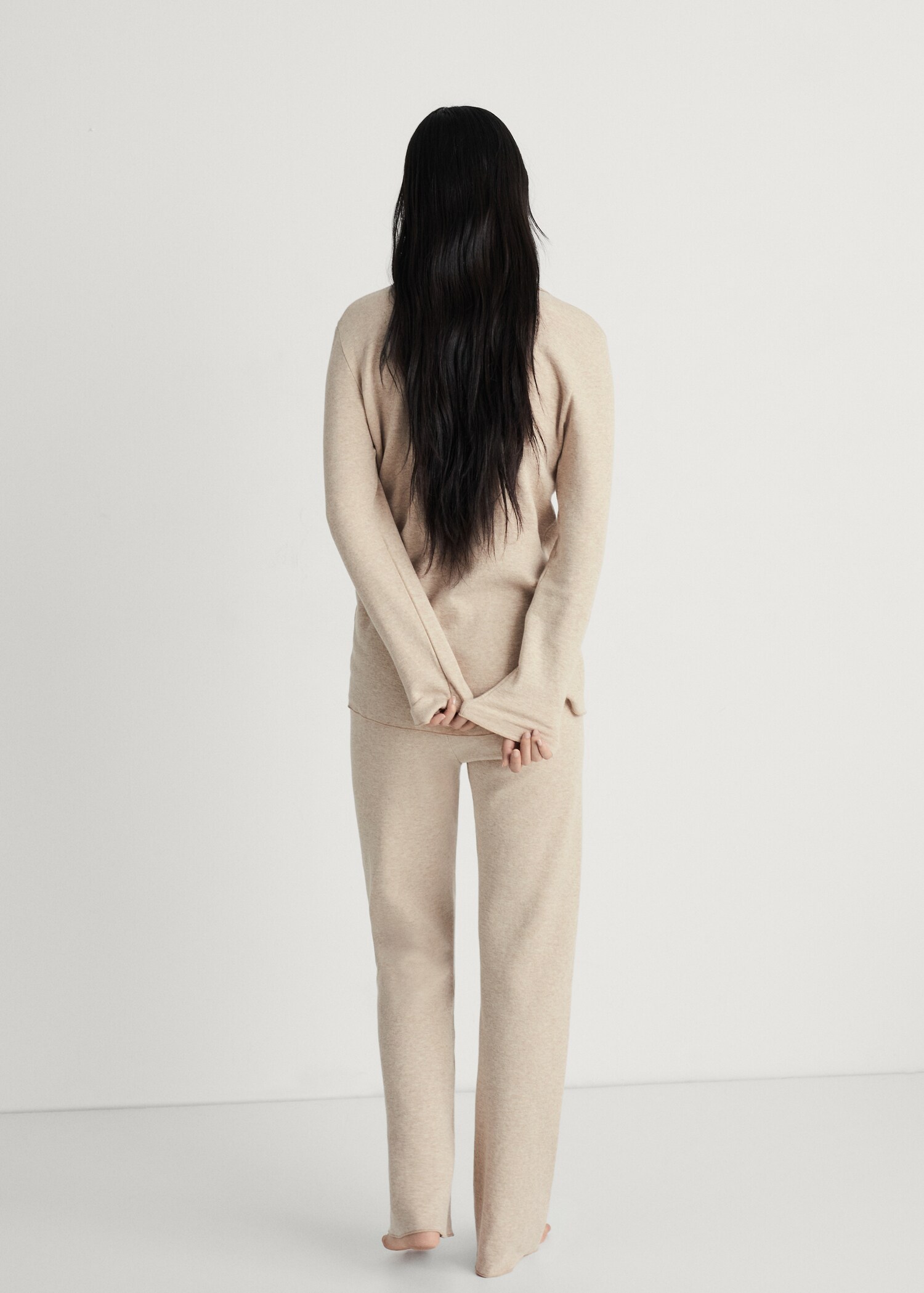 Double-face cotton trousers - Reverse of the article
