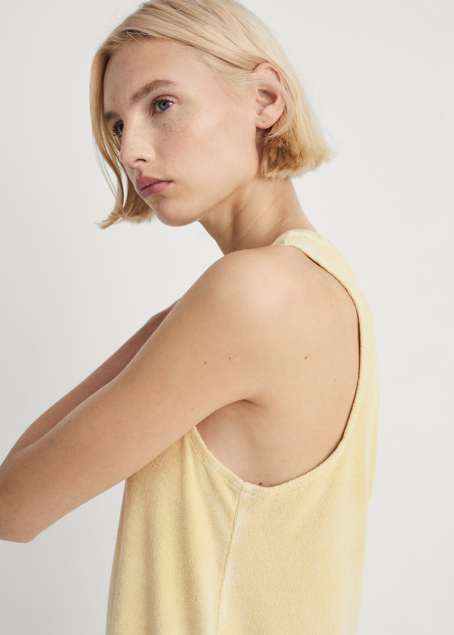 Chemise de nuit en coton bouclette overdyed - Détail de l'article 1
