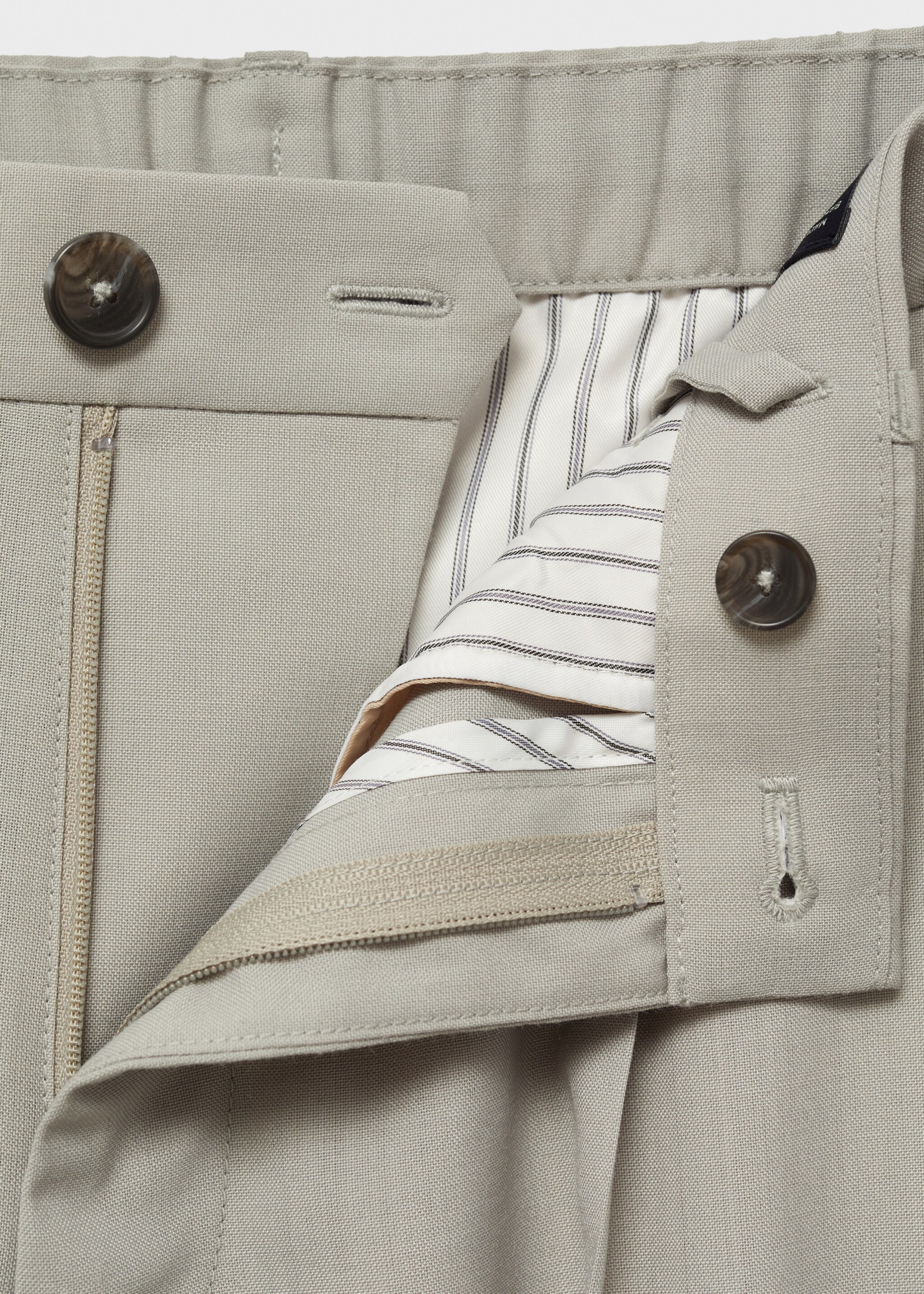 Pantalon laine froide slim-fit pinces - Détail de l'article 8
