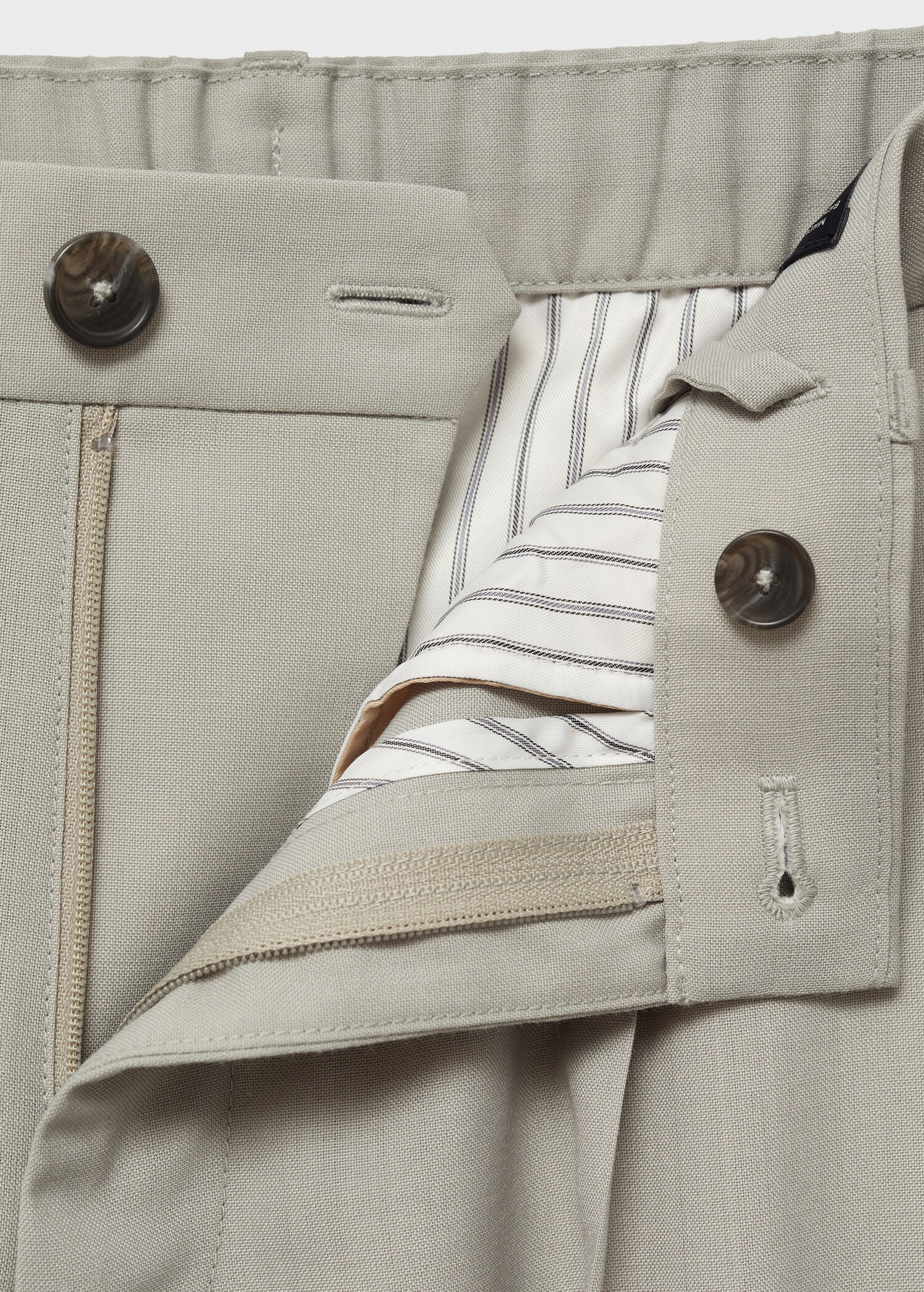 Pantalon laine froide slim-fit pinces - Détail de l'article 8