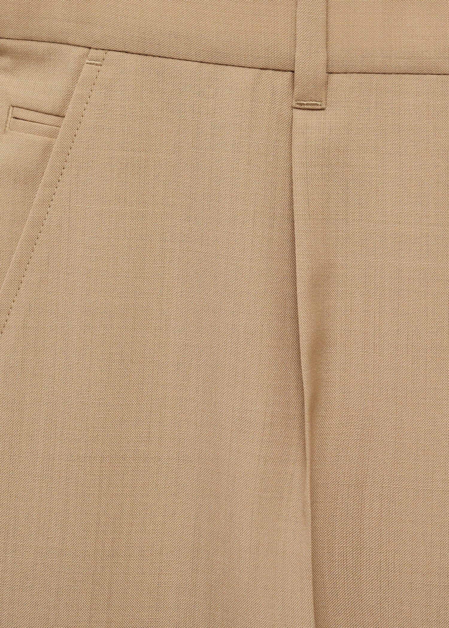 Pantalon laine froide slim-fit pinces - Détail de l'article 0