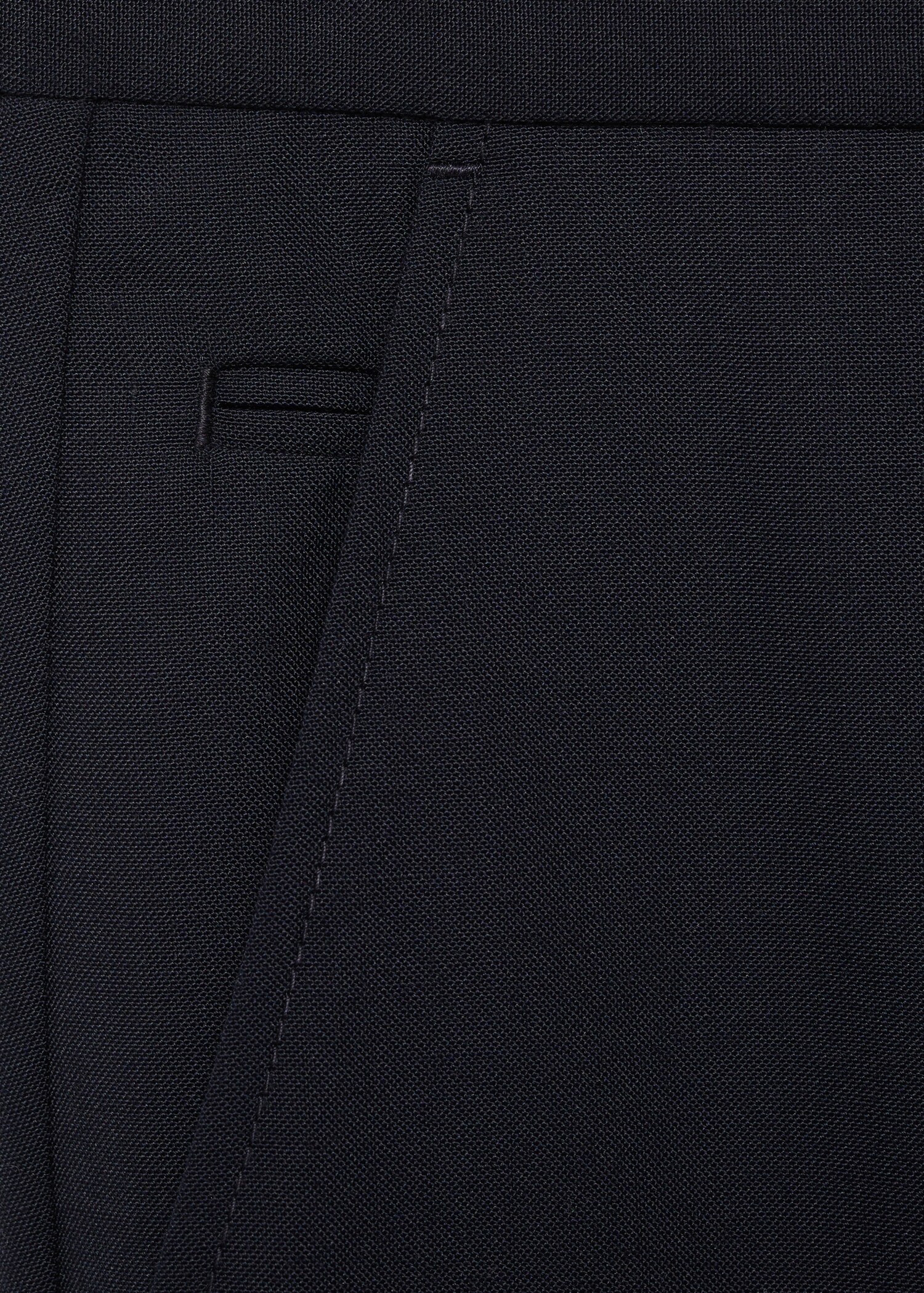 Slim-fit pleated cool wool trousers - Details of the article 0