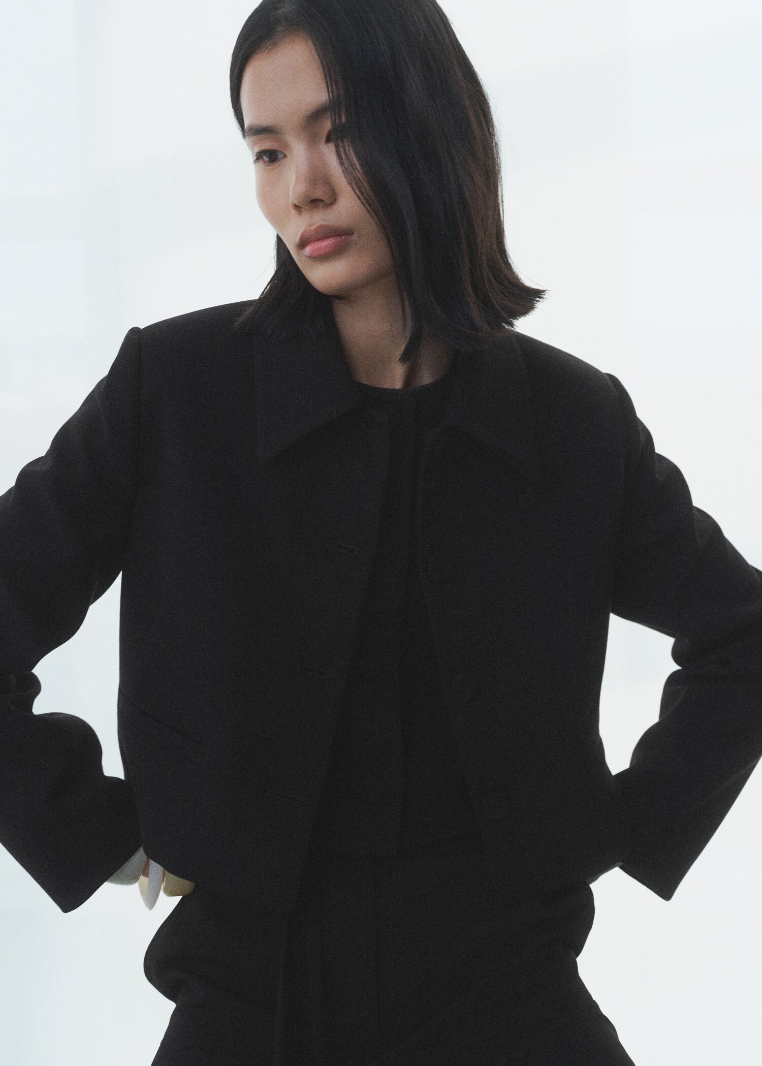 라펠 장식 수트 재킷 - 상품 내역: 2