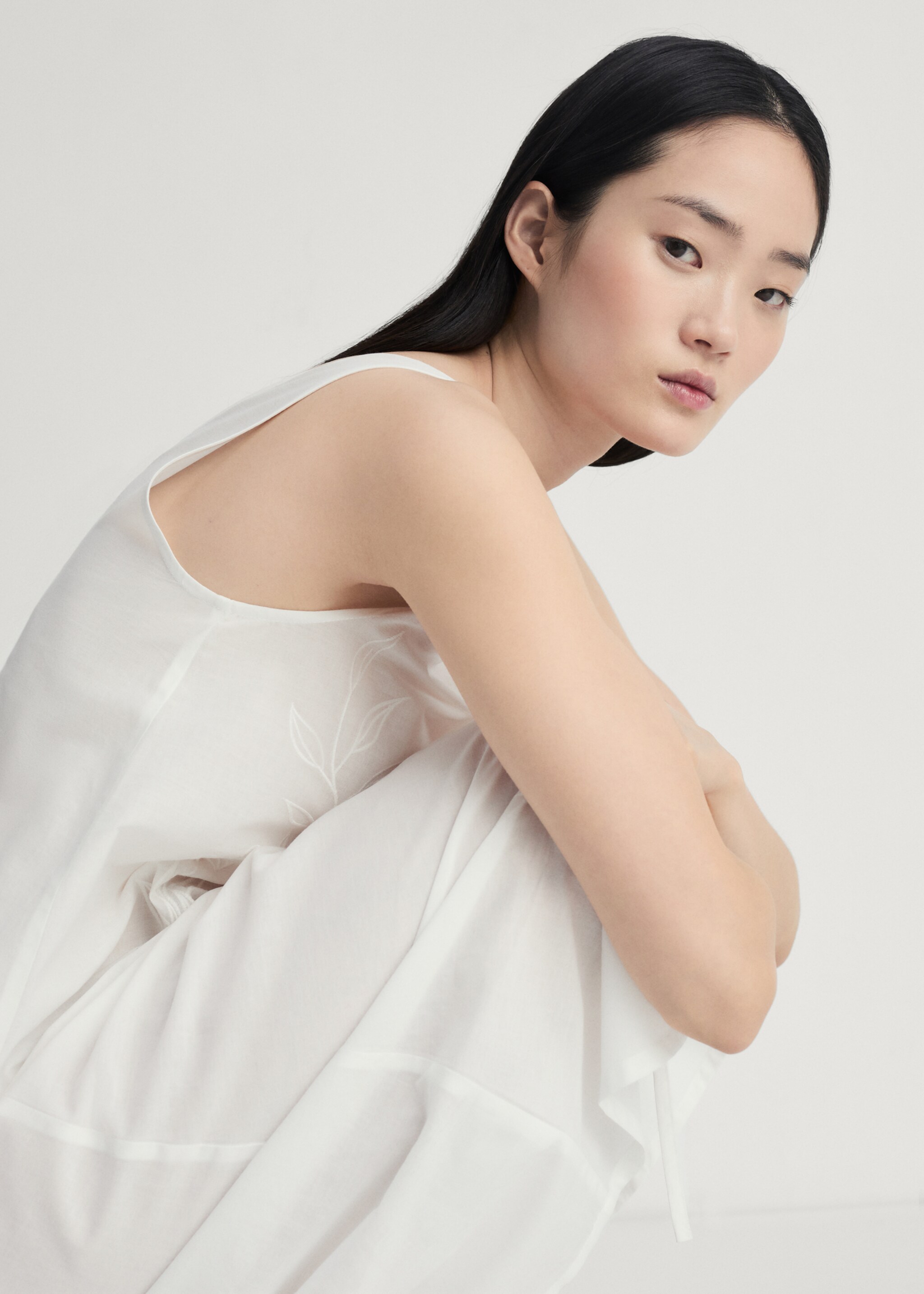 Chemise de nuit coton brodée - Détail de l'article 2