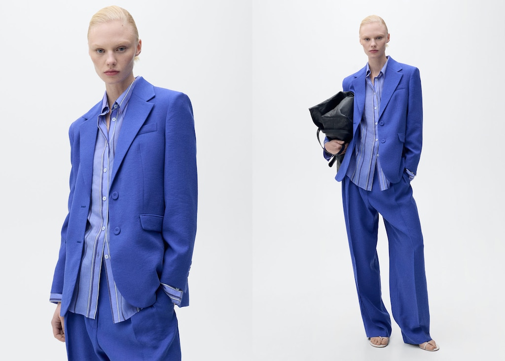 Structured suit blazer