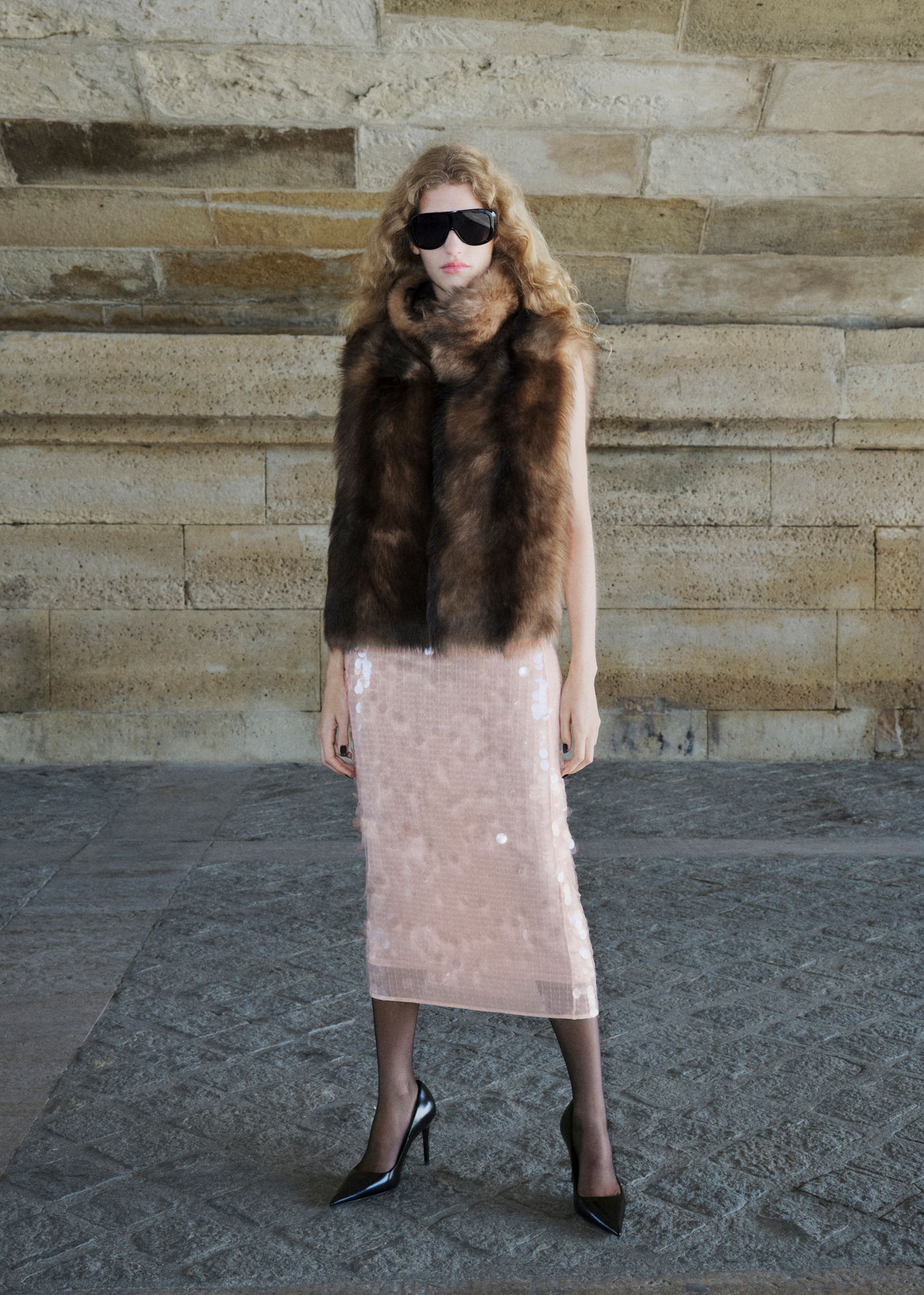 Women's Christmas Eve outfit.