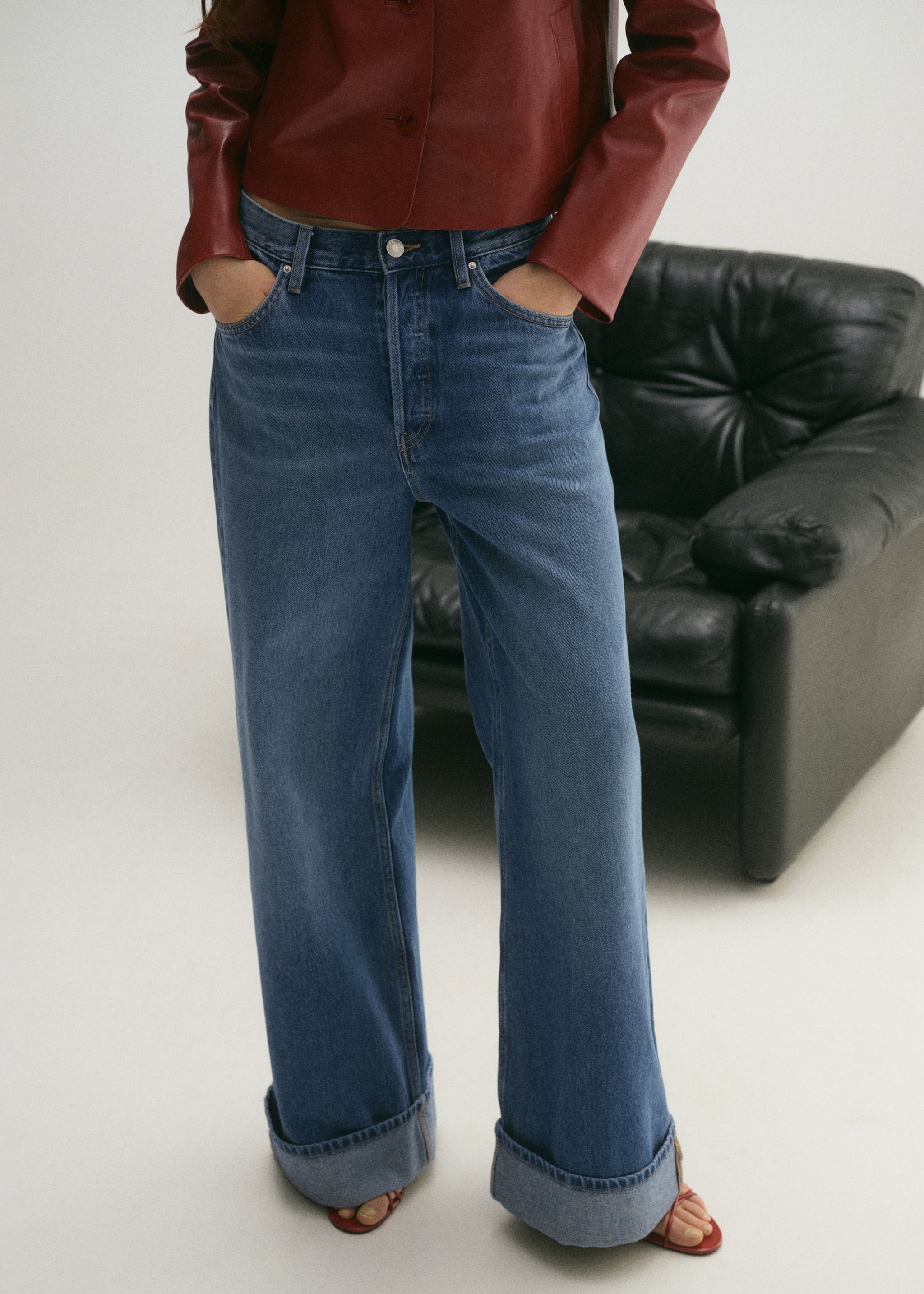 Woman wearing a denim outfit with a denim jacket